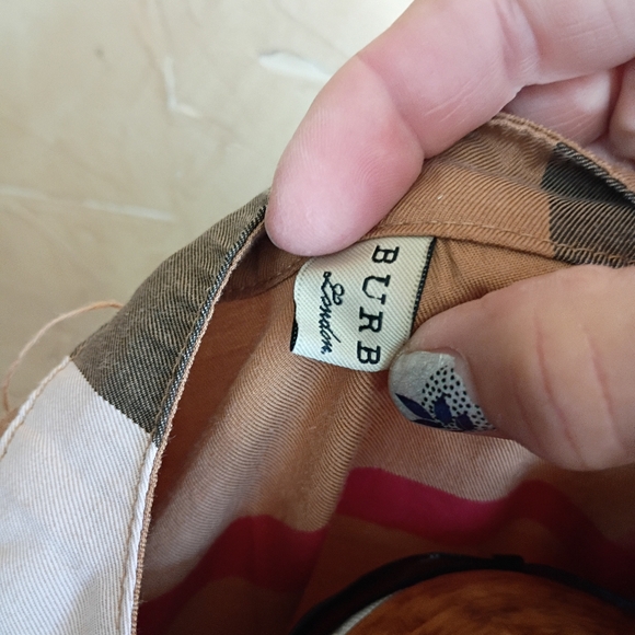 Burberry Shirt Dress Plaid Exc Cond, Large - Picture 4 of 9